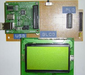 USB & GLCD expansion board for 8051SBC