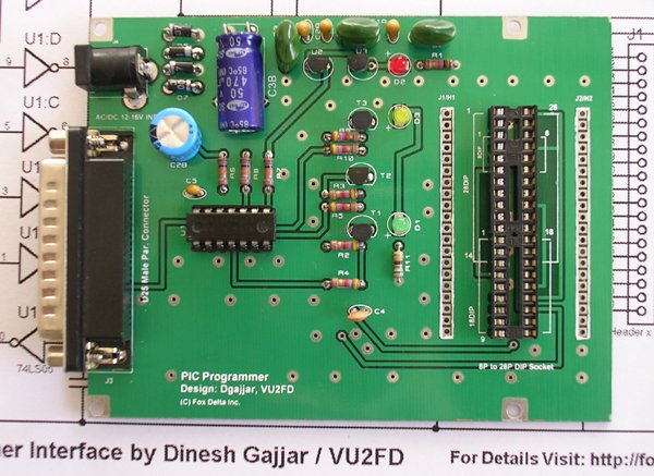 Parallel Port Microchip PIC Micro Controller Programmer