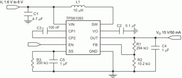 TPS61093-Q1 Low Input Boost Converter With Integrated Power Diode and Input Output Isolation