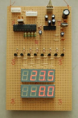 Digital Thermometer and Clock Project (Version 1.0) Board