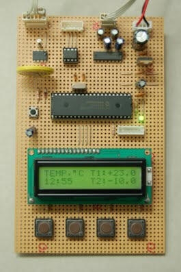 Digital Thermometer and Clock Project Version 1.0