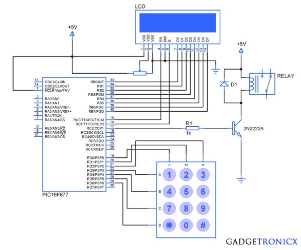 Interfacing Lcd And Keypad With Pic16f877a Microcontroller 4980