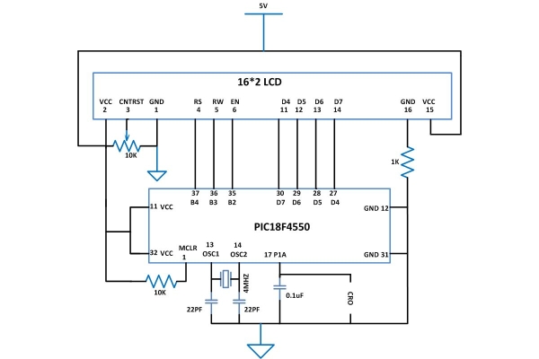 How to Generate Sound using PWM with PIC Microcontroller Schematic