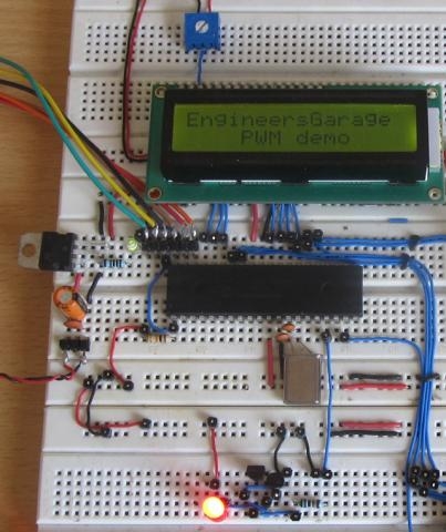 How to Glow an LED using PWM with PIC Microcontroller