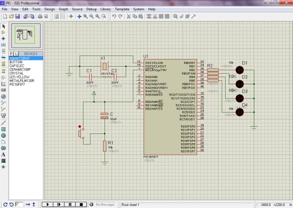 How to Program a PIC Microcontroller to Build a Project Schematic