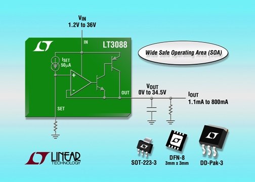 LT3088 - 800mA Single Resistor Rugged Linear Regulator