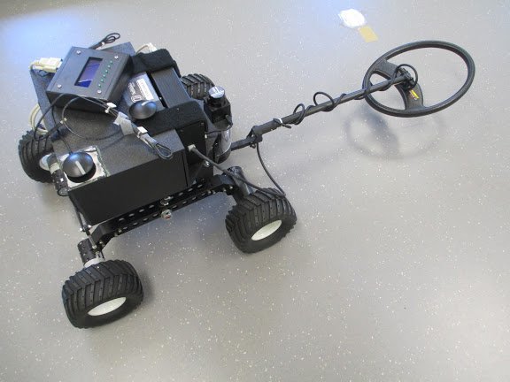 Metal detector robot using pic microcontroller