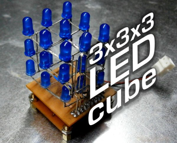 Arduino: PIC 3x3x3 LED Cube - Visual Illumination Project