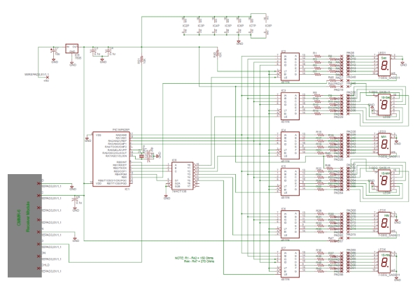 PIC based WWVB clock Schematic