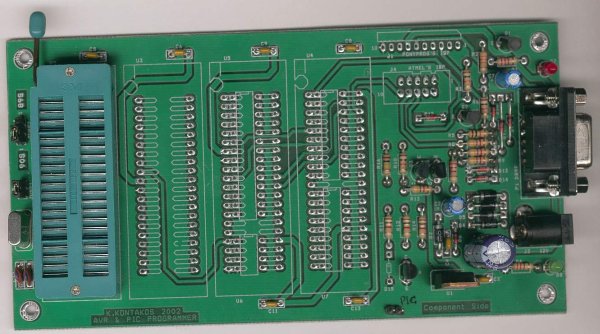 Ponyprog Circuit for AVR PIC16F84 Schematic Board