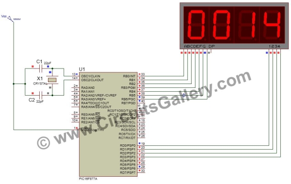 How Seven Segment Display Multiplexing With Pic Microcontroller For Electronic Sign 4908