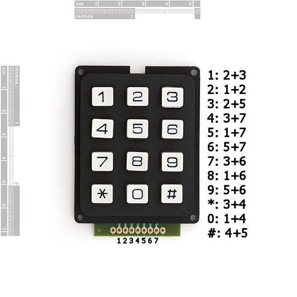 Simple Button Keypad Microcontroller