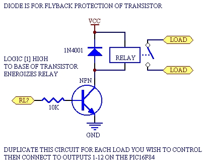 Using PicBasic with the PIC16F84 PIC Microcontroller Schematic