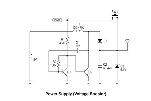 Wave JT Larson Scanner with Joule Thief Schematic