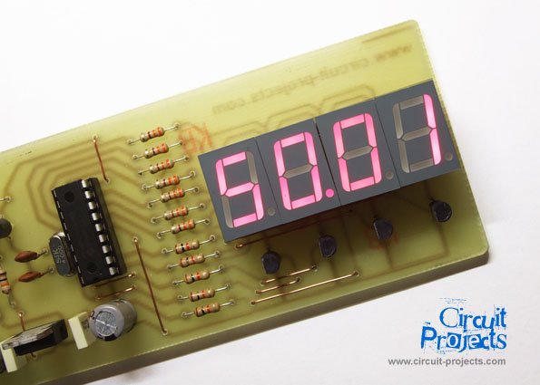 Frequency Counter by PIC16F628 schematic