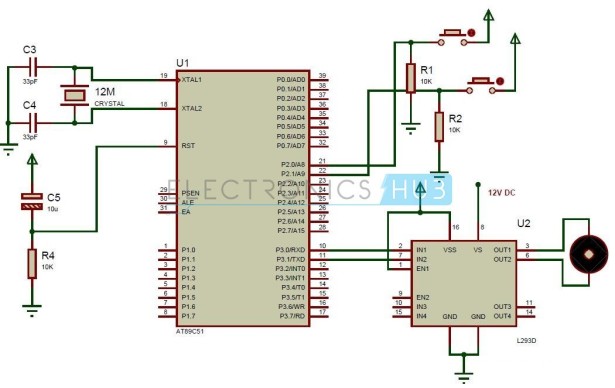 Interfacing DC Motor with 8051 Microcontroller