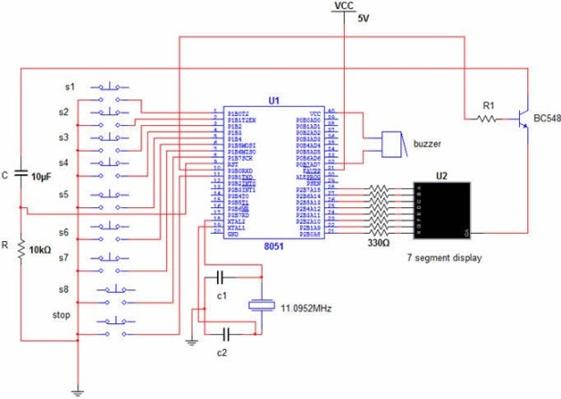 Latest Microcontroller Based Electronic Project Circuits in 2014 schematic