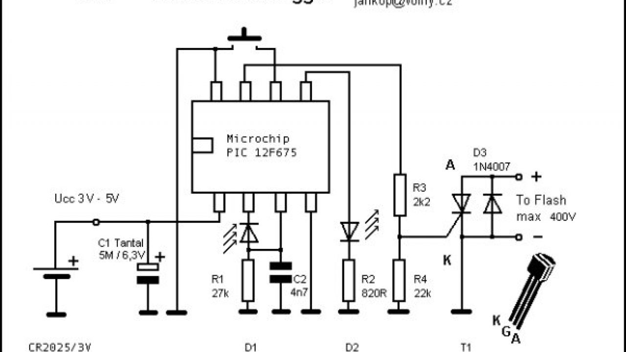 12f675 характеристики схема подключения