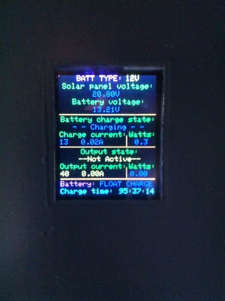 Arduino solar charge controller output control and data logging online with Xbee WiFi