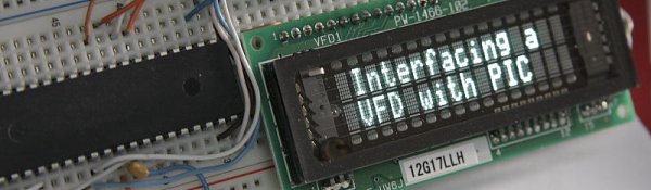 Interfacing VFD with PIC Microcontroller