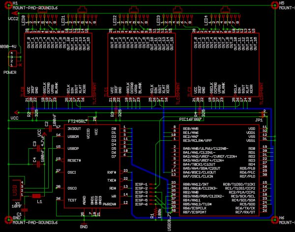 Misc Projects  High Power RGB LED Controller schematic