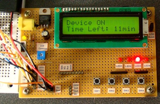 Relay Timer with PIC16F628