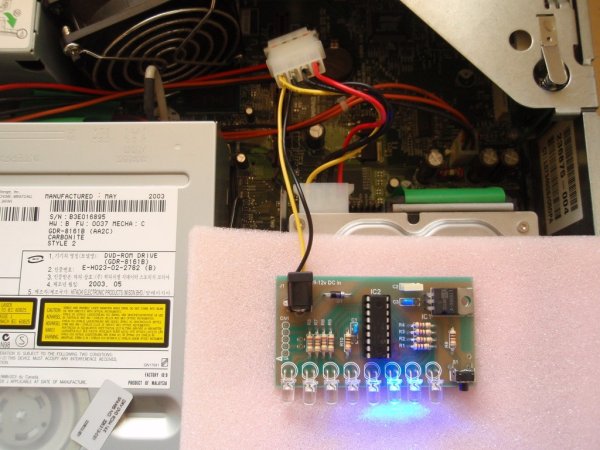 8 Channel PWM LED Chaser for 16F628A and 16F88