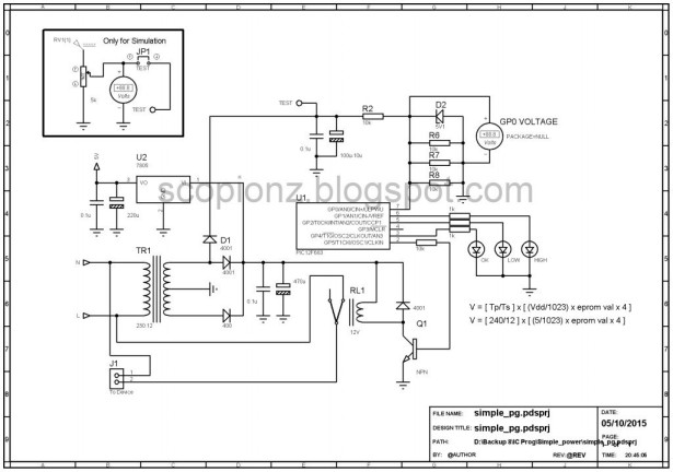 Simple Power Guard - PIC12F683 schematic