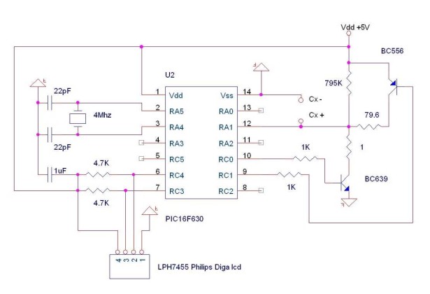 pic-microcontroller schematic