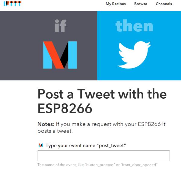 Posting a Tweet with the ESP8266