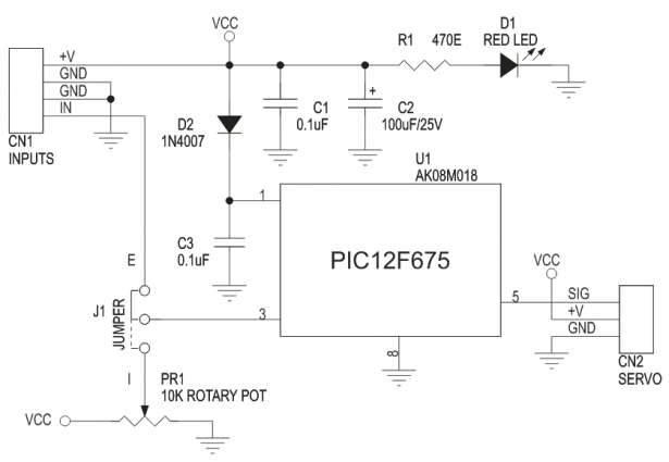 RC Servo Driver 0-5V