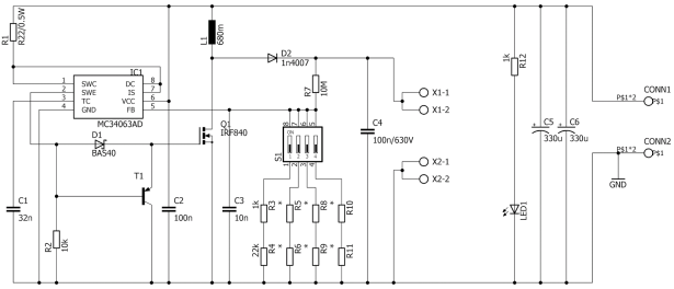 5V 400V DCDC converter