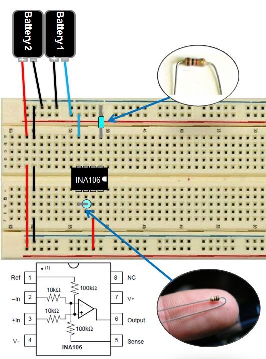 DIY Muscle Sensor EMG Circuit for a Microcontroller Schematic