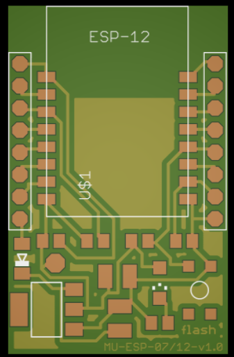 ESP8266 breadboard adapter board