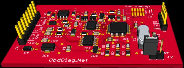 Open source ELM327 OBD adapter