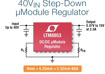 LTM8053 40VIN, 3.5A 6A Step Down μModule Regulator
