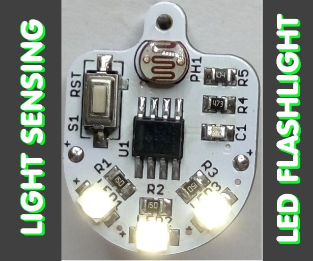 SMART LED FLASHLIGHT - a tiny personal emergency Light sensing LED flashlight, made from available components and very simple for replicate itself in 20 minutes.