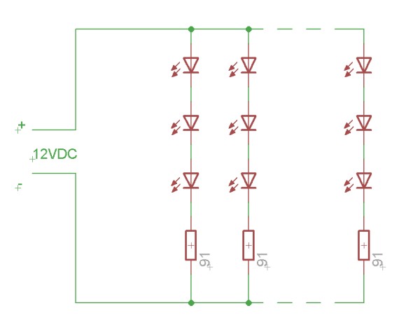 Schematic LED UV exposure box