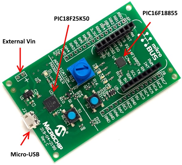 Micro USB Using Easy Pulse mikro with MPLAB Xpress board
