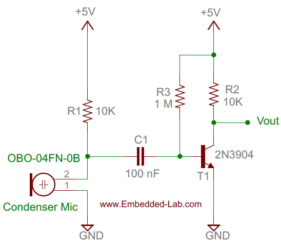 Schematic Making a simple clap switch