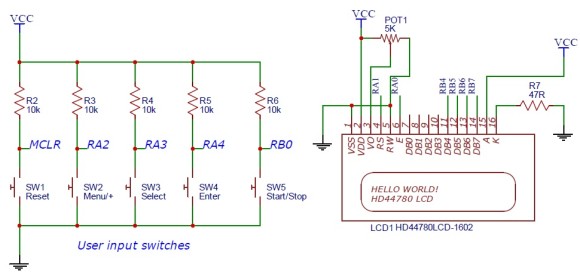 Schematic Programmable relay switch using PIC MCU (revised version)