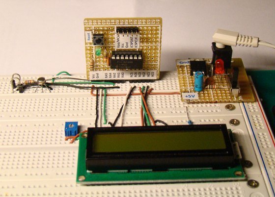 A Digital temperature meter using an LM35 temperature sensor