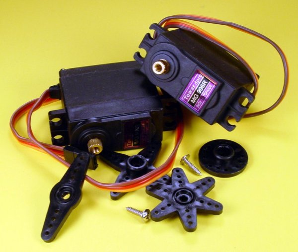 Motor Controlling a Servo with a PICAXE and an IR Sensor