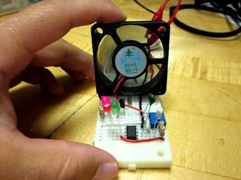 Temperature controlled fan using PIC 16F877A