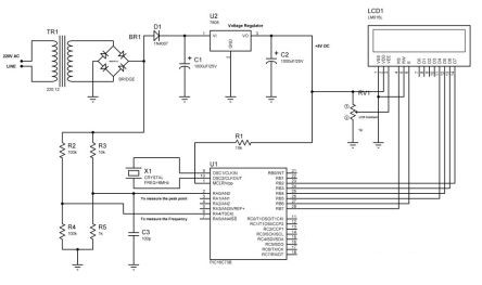 AC Voltage measurement using PIC16F877A microcontroller