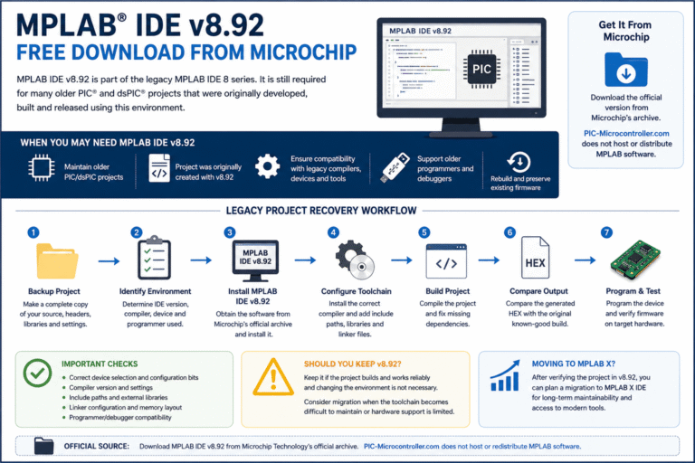 MPLAB IDE v8.92 Legacy Workflow Guide - Pic Microcontroller