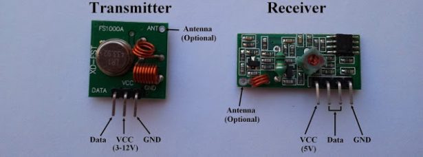 433mhz rf radio frequency transmitter receiver modules pic microcontroller