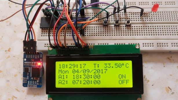 DS3231 with alarm PIC18F4550 hardware circuit