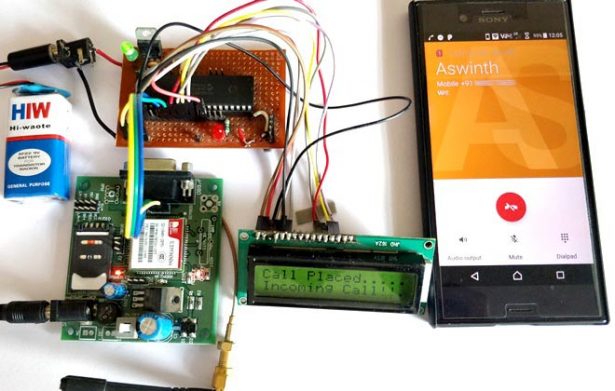 GSM interfacing with PIC microcontroller receiving call