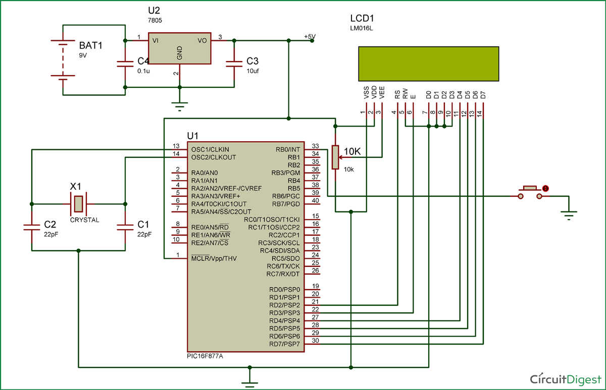 PIC16F877A-Interrupts-Circuit-Diagram